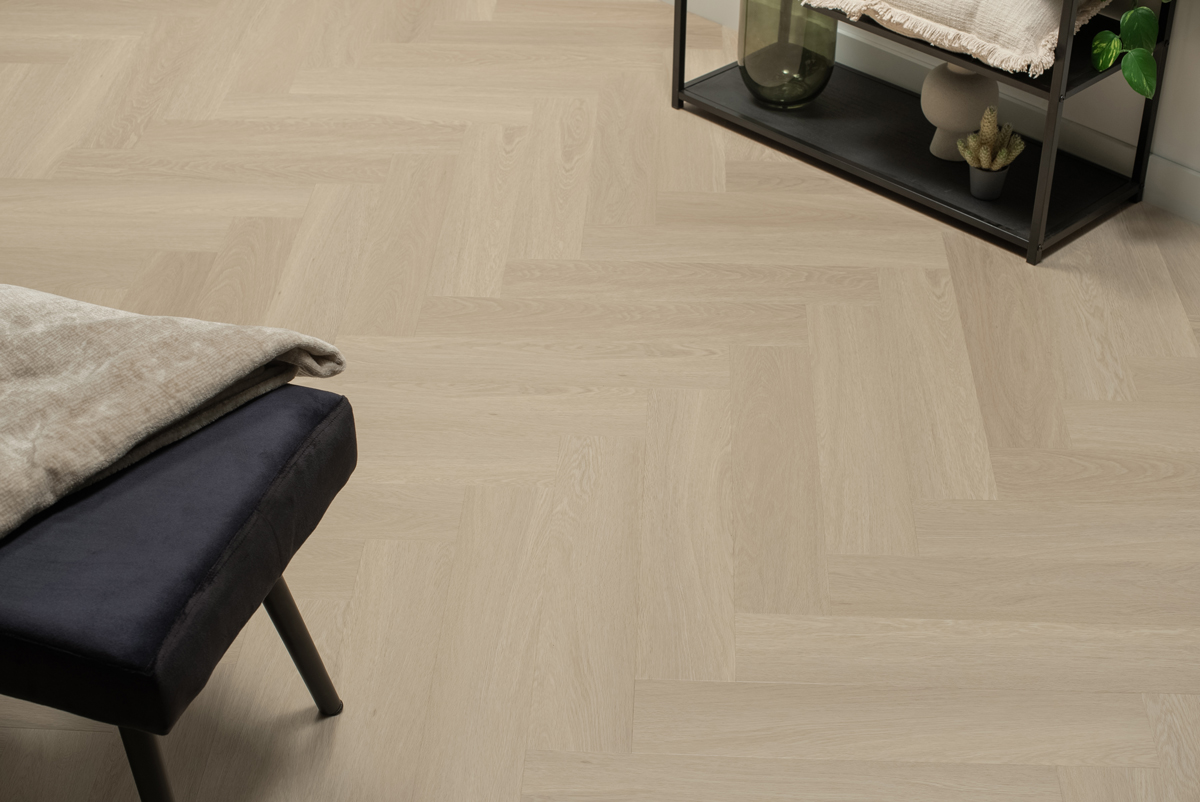 Floer Visgraat Click PVC - Beige Eiken - Afbeelding 8