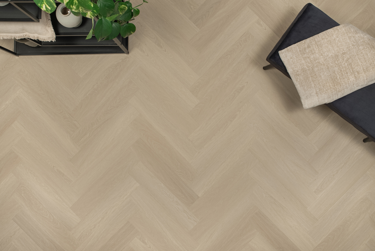 Floer Visgraat Click PVC - Beige Eiken - Afbeelding 6