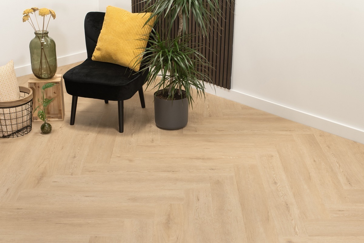 Floer Walvisgraat Click PVC – Gaia Grijsbeige - Afbeelding 22