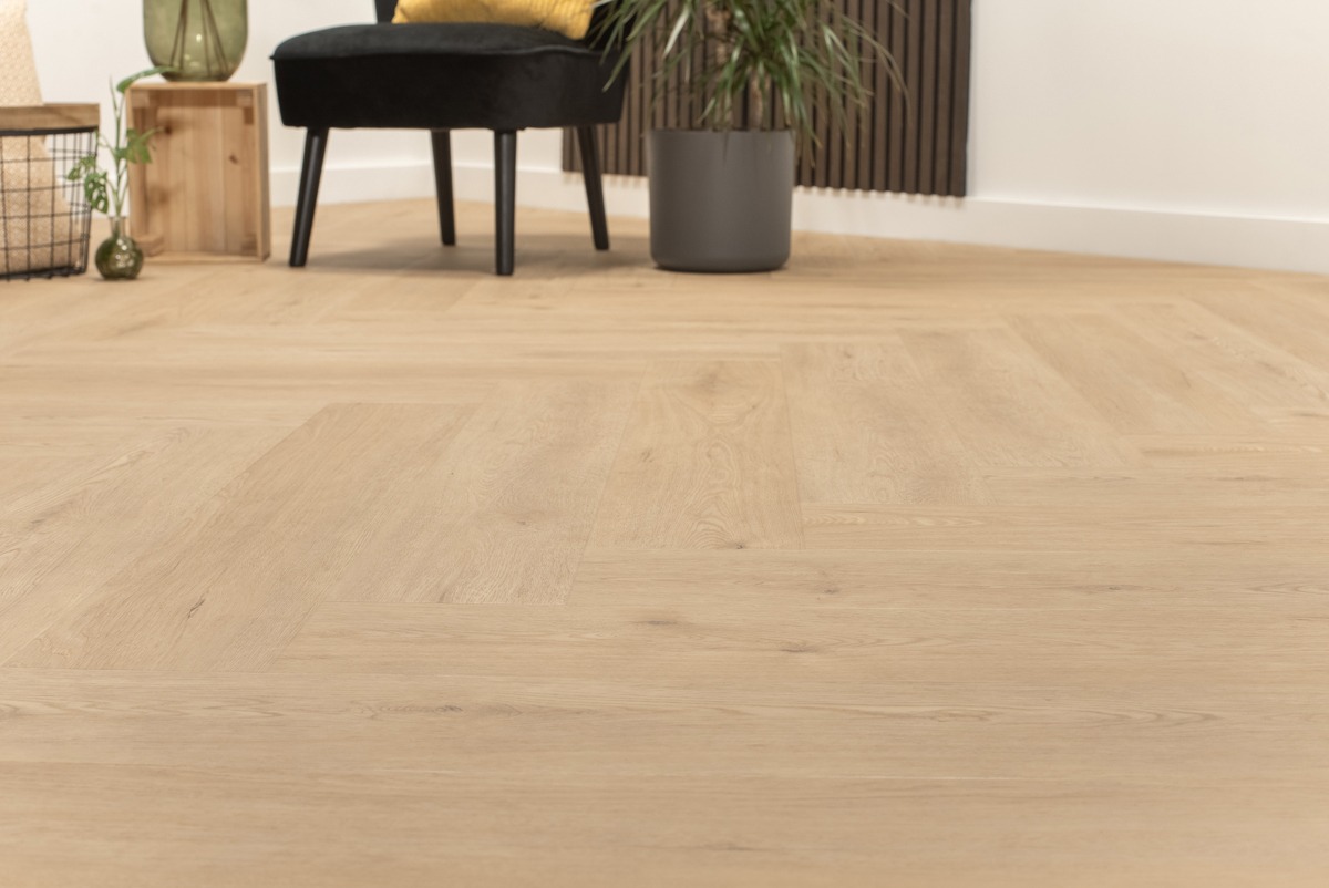 Floer Walvisgraat Click PVC – Gaia Grijsbeige - Afbeelding 20