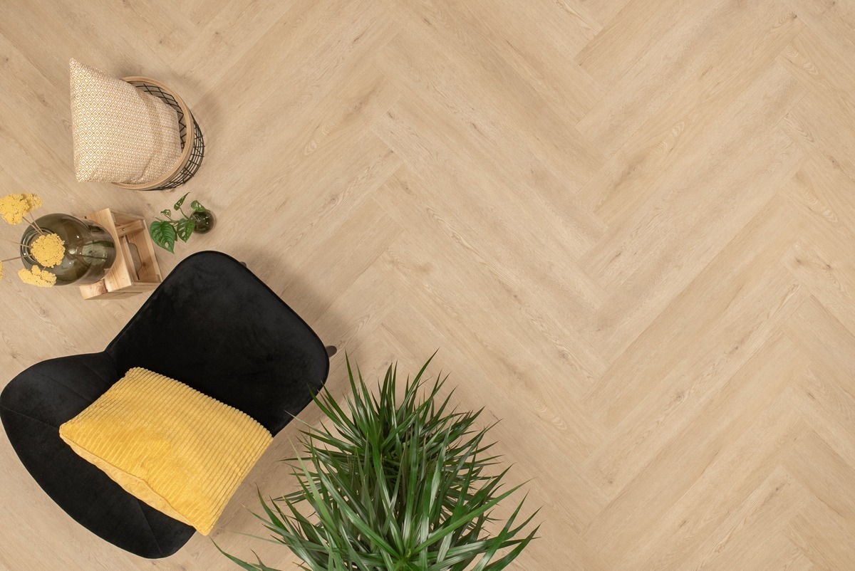 Floer Walvisgraat Click PVC – Gaia Grijsbeige - Afbeelding 18